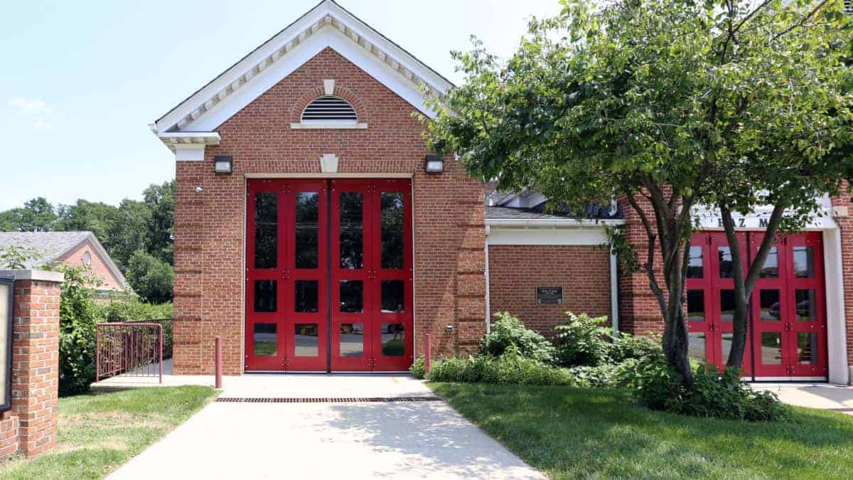 Tall Four Fold Doors on Firehouse